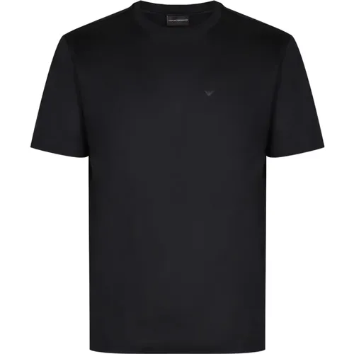 Tone on tone print t-shirt , Herren, Größe: M - Emporio Armani - Modalova