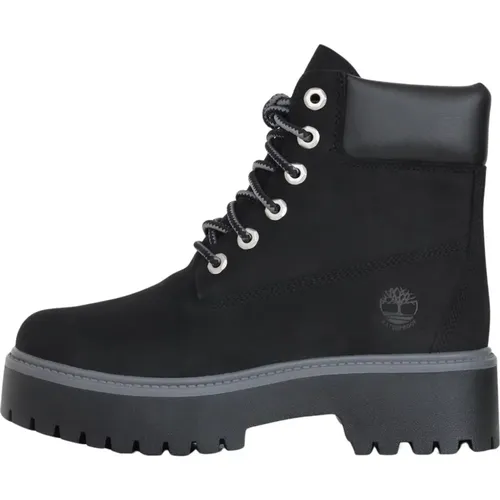 Schwarze Stone Street Stiefel , Damen, Größe: 38 EU - Timberland - Modalova