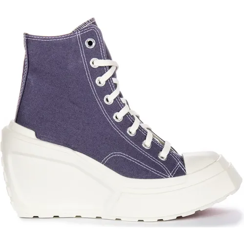 Textile Wedge Sneakers Lavender , female, Sizes: 8 UK, 7 UK, 6 1/2 UK, 4 UK, 3 UK, 5 UK, 6 UK - Converse - Modalova