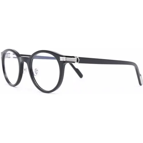 Schwarze Optische Brille Stilvoll und vielseitig , Herren, Größe: 50 MM - Cartier - Modalova