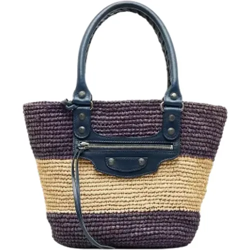 Pre-owned Raffia handbags , female, Sizes: ONE SIZE - Balenciaga Vintage - Modalova