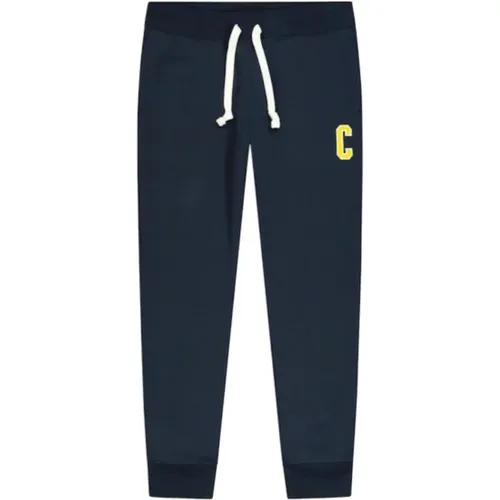 Rib cuff sweatpants in navy blue , male, Sizes: XS - Champion - Modalova