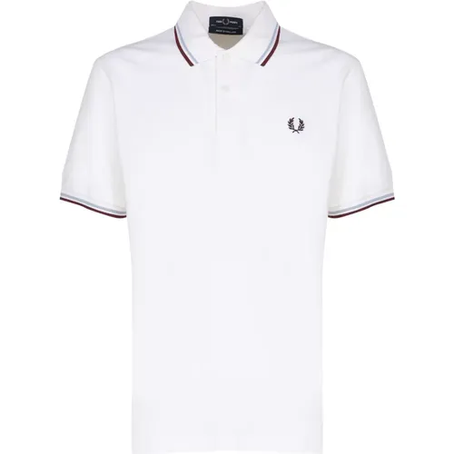 Klassisches Weißes Poloshirt , Herren, Größe: 3XS - Fred Perry - Modalova