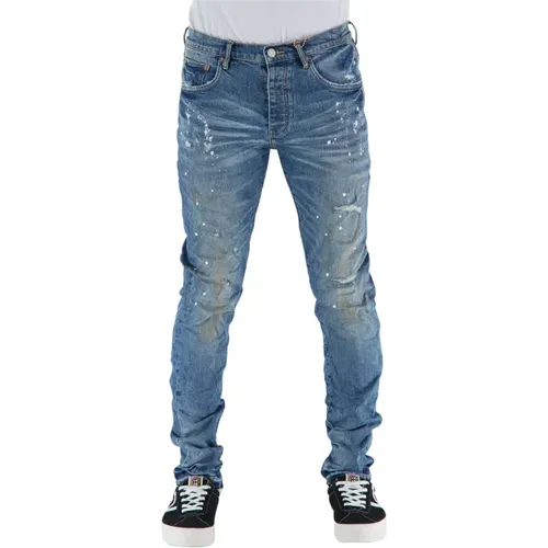 Slim Fit Denim Jeans , Herren, Größe: W36 - Purple Brand - Modalova