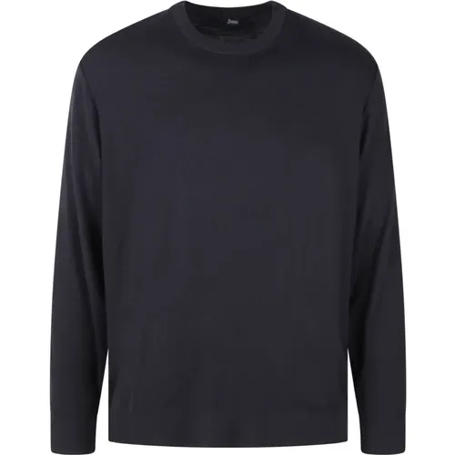 Woll-Crew-Neck-Pullover Fw24 , Herren, Größe: XL - Herno - Modalova