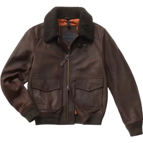 Leather Jacket , male, Sizes: L - Blauer - Modalova