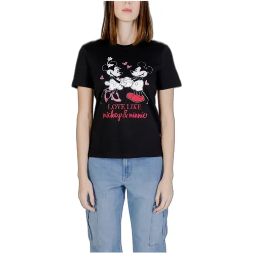 Mickey Valentine T-Shirt Kollektion , Damen, Größe: M - Only - Modalova