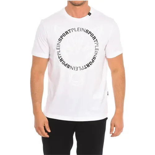Kurzarm T-Shirt mit Markendruck,T-Shirt mit kurzen Ärmeln und Markendruck,Kurzarm-T-Shirt mit Markendruck - Plein Sport - Modalova
