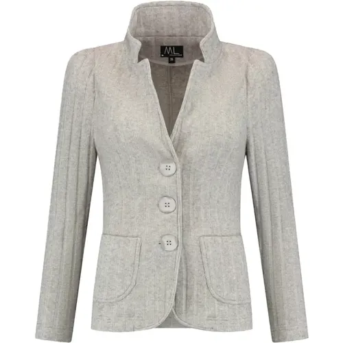 Gestreifter Strickblazer - ML Collections - Modalova