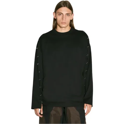 Baumwolljersey Pierced T-Shirt - Mugler - Modalova