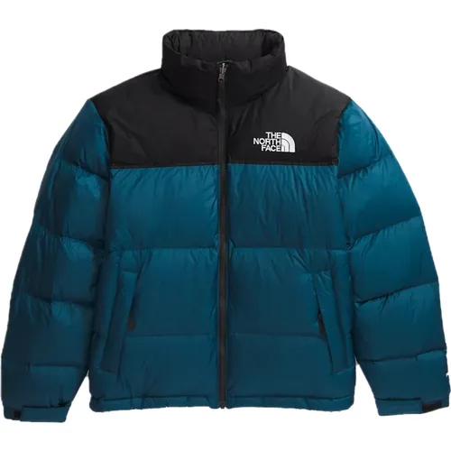 Blaue Kapuzen-Nylonjacke - The North Face - Modalova