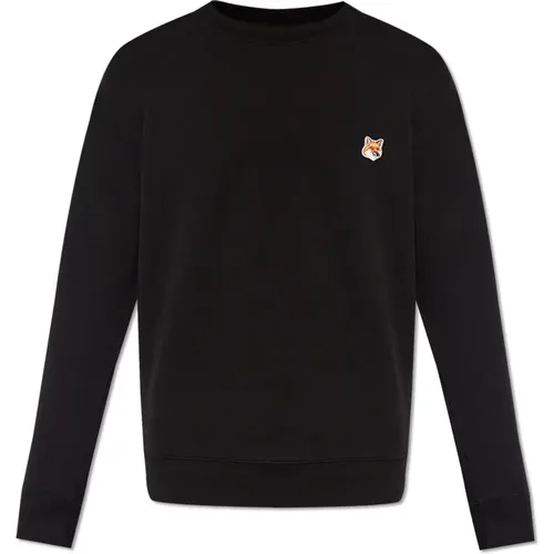 Sweatshirt mit Logo , Herren, Größe: M - Maison Kitsuné - Modalova