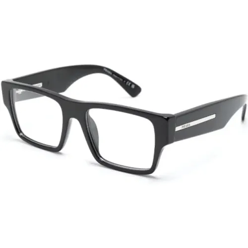 Klassische Schwarze Optische Brille , Herren, Größe: 54 MM - Prada - Modalova