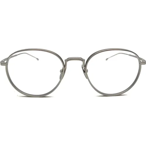 Grey Optical Frames for Men , male, Sizes: 52 MM - Thom Browne - Modalova