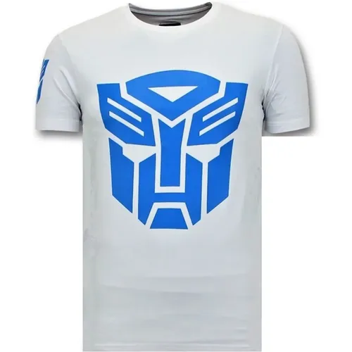 Cooles T-Shirt Männer - Transformers Robots Print , Herren, Größe: M - Local Fanatic - Modalova