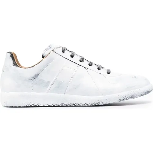 Weiße Sneakers Klassischer Stil , Herren, Größe: 40 EU - Maison Margiela - Modalova