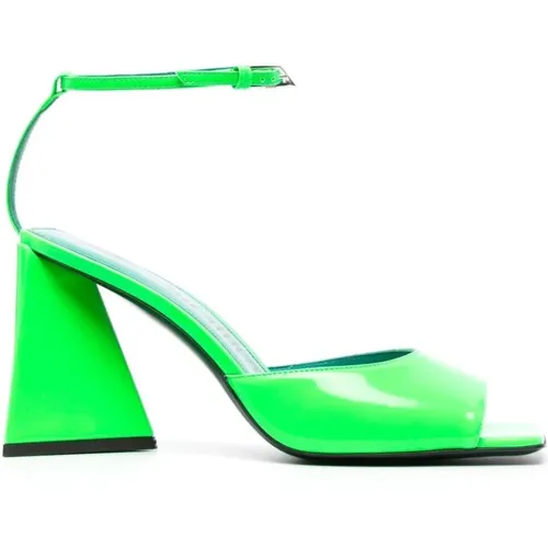 Patent Leather Sandals , female, Sizes: 3 UK, 7 UK, 4 1/2 UK, 8 UK, 4 UK, 5 1/2 UK, 5 UK - The Attico - Modalova