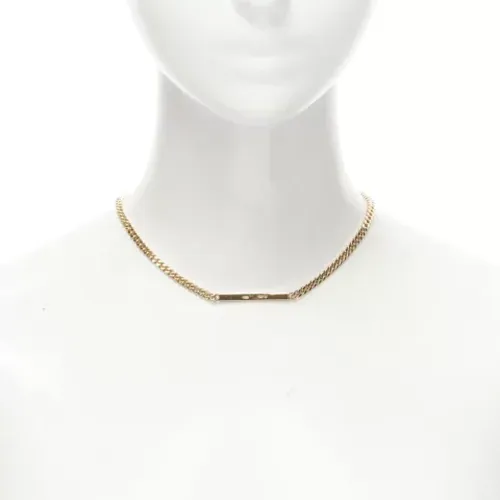 Pre-owned Metal necklaces , female, Sizes: ONE SIZE - Bottega Veneta Vintage - Modalova