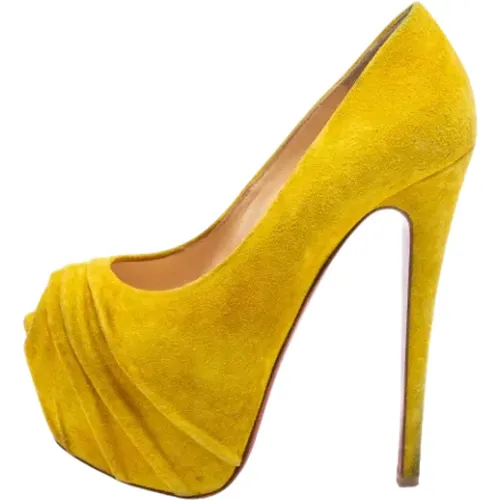 Pre-owned Wildleder heels , Damen, Größe: 36 1/2 EU - Christian Louboutin Pre-owned - Modalova