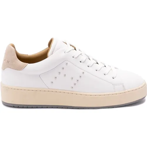 Sneakers im Bianco+Sasso Medio Stil , Damen, Größe: 36 EU - Hogan - Modalova