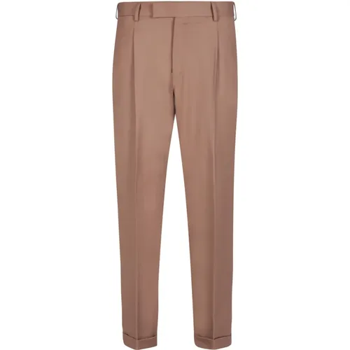 Mid Rise Wool Blend Pants , male, Sizes: S - PT Torino - Modalova