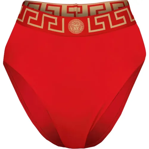 High-waisted Bikini Bottom with Elegant Design , female, Sizes: S, L, M - Versace - Modalova