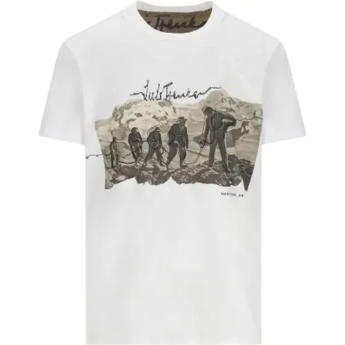 Casual T-Shirt für Männer , Herren, Größe: L - Luis Trenker - Modalova