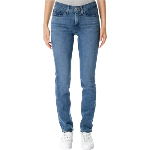 Levi's, Mid-Rise Slim Straight Skinny Jeans , Damen, Größe: W26 L30 - Levis - Modalova