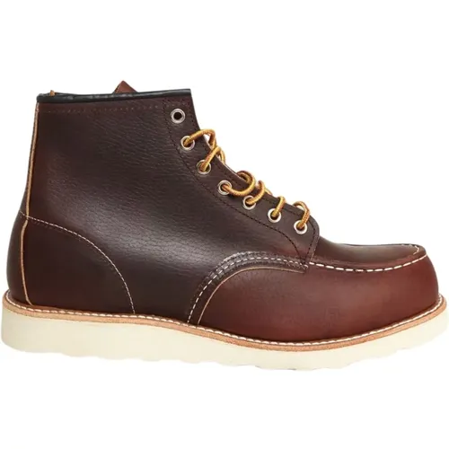 Leather Moc Toe Boots , male, Sizes: 9 1/2 UK, 8 1/2 UK, 7 UK, 9 UK, 6 1/2 UK, 10 UK - Red Wing Shoes - Modalova