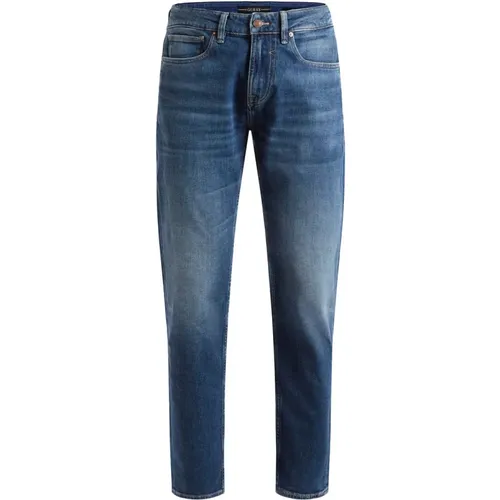 Stretch Cotton Angels Straight Jeans , male, Sizes: W36, W33, W34, W29, W39, W30 - Guess - Modalova