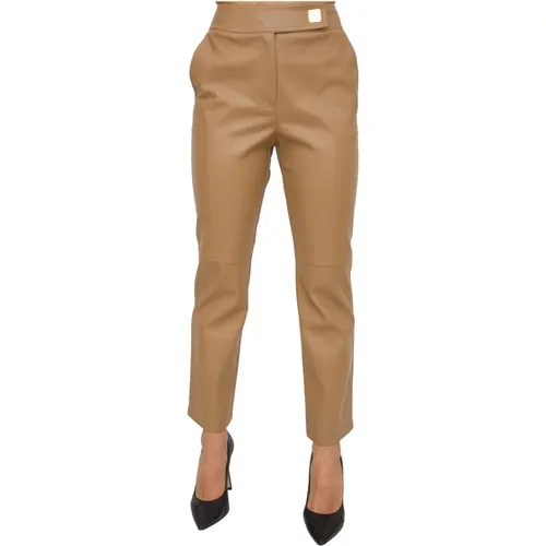 Schwere Kamel Chino Hose , Damen, Größe: 2XS - Nenette - Modalova