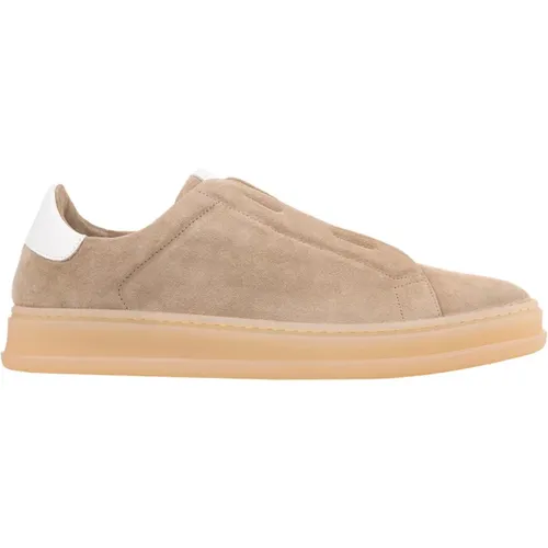 Suede Slip-On Sneakers , male, Sizes: 9 UK, 7 UK, 9 1/2 UK, 10 1/2 UK, 8 UK, 11 UK - Kiton - Modalova