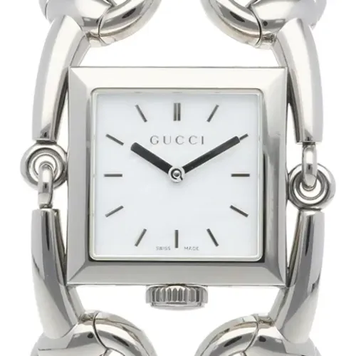 Pre-owned Stainless Steel watches , female, Sizes: ONE SIZE - Gucci Vintage - Modalova