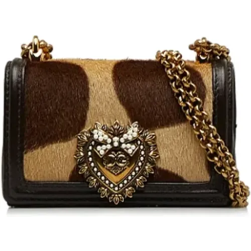 Pre-owned Pony hair shoulder-bags , female, Sizes: ONE SIZE - Dolce & Gabbana Pre-owned - Modalova