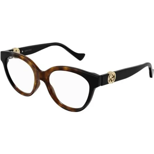 Gg1024O Havana Transpar Brille , unisex, Größe: 50 MM - Gucci - Modalova