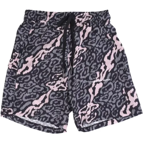 Leopard Print Shorts Pink/Grey , male, Sizes: M, S - Vision OF Super - Modalova