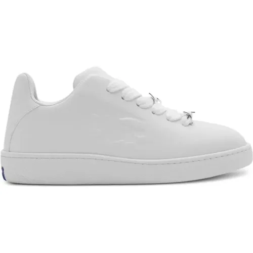 Weiße Ledersneaker , Herren, Größe: 42 EU - Burberry - Modalova