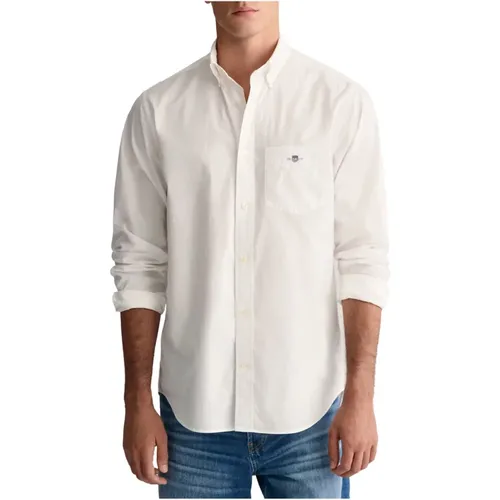 Poplin Shirt , male, Sizes: M, S, L, 2XL - Gant - Modalova