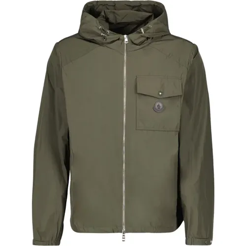 High-neck Hooded Jacket with Zip , male, Sizes: XL - Moncler - Modalova