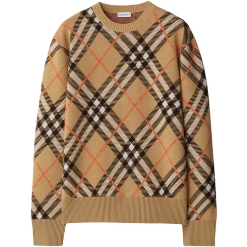 Karo-Muster Wollpullover Burberry - Burberry - Modalova