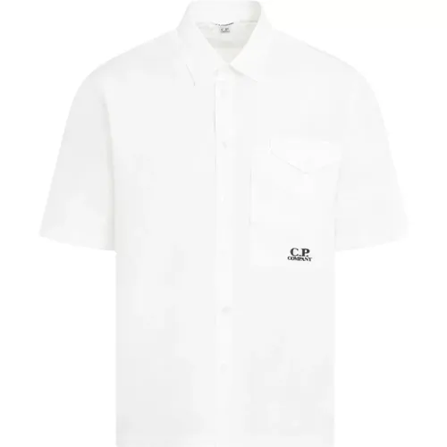 Cotton Shirt Short Sleeve , male, Sizes: XL, M, 2XL, L - C.P. Company - Modalova