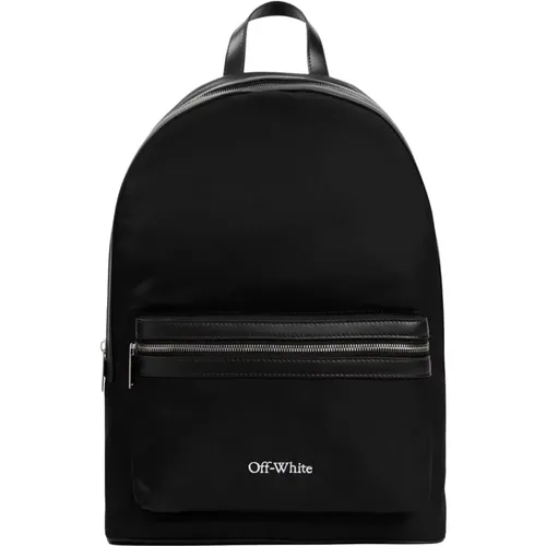 Nylon Backpack Bucket Bag , male, Sizes: ONE SIZE - Off White - Modalova
