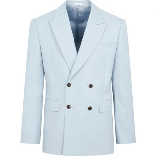 Pale Neat Shoulder Jacket , male, Sizes: XL - alexander mcqueen - Modalova