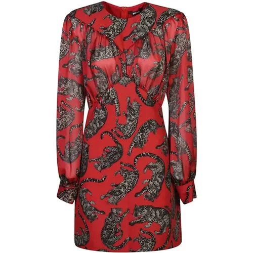 Rotes Kleid für Frauen Aw24 - Just Cavalli - Modalova