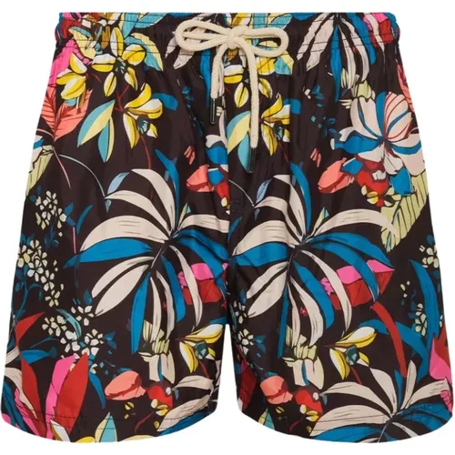 Mediterranean Style Swim Shorts , male, Sizes: XL, M - Peninsula - Modalova