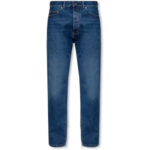 Jeans with logo , male, Sizes: W33, W32, W30, W31, W36, W34 - Off White - Modalova
