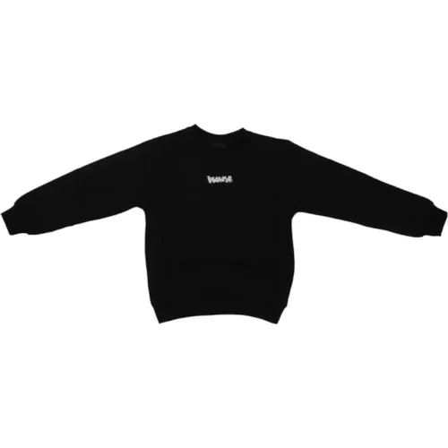 Schwarzer Pullover mit Logoaufdruck , Herren, Größe: 116 CM - Disclaimer - Modalova