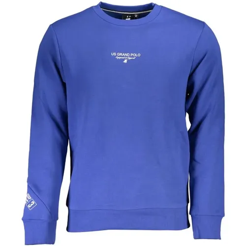 Blauer Fleece-Logo-Sweatshirt Männer , Herren, Größe: 3XL - U.S. Polo Assn. - Modalova