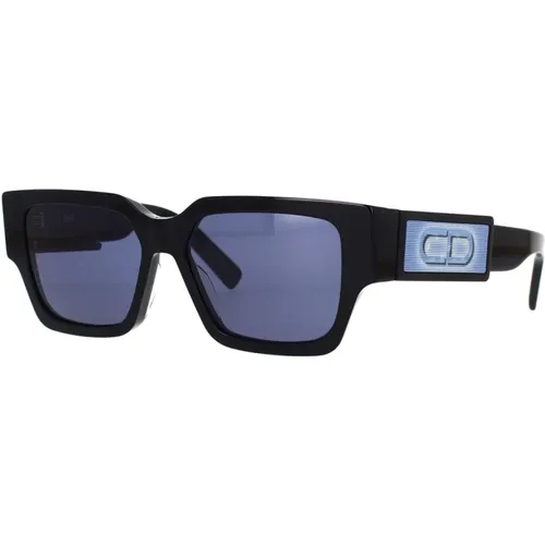 Schwarze Acetat-Sonnenbrille , unisex, Größe: 55 MM - Dior - Modalova