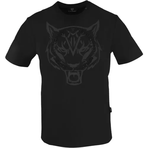 Baumwoll-T-Shirt mit Frontdruck - Plein Sport - Modalova